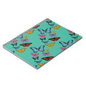 Butterfly-Muster-Textur Notizblock (Linke Seite)