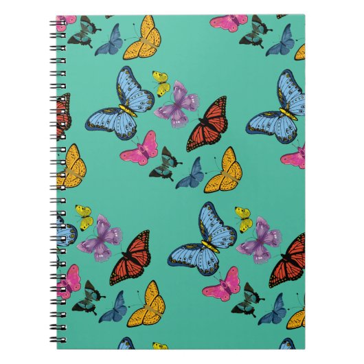 Butterfly-Muster-Textur Notizblock (Vorderseite)