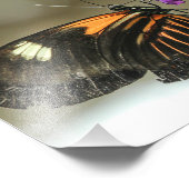 Butterfly Nah-up auf Verbena Blume Fotodruck (Ecke)