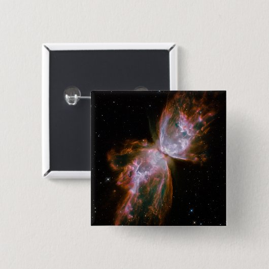 Butterfly-Nebel Celestial Space Foto Button (Vorne & Hinten)