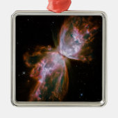Butterfly Nebula Print Ornament Aus Metall (Vorne)