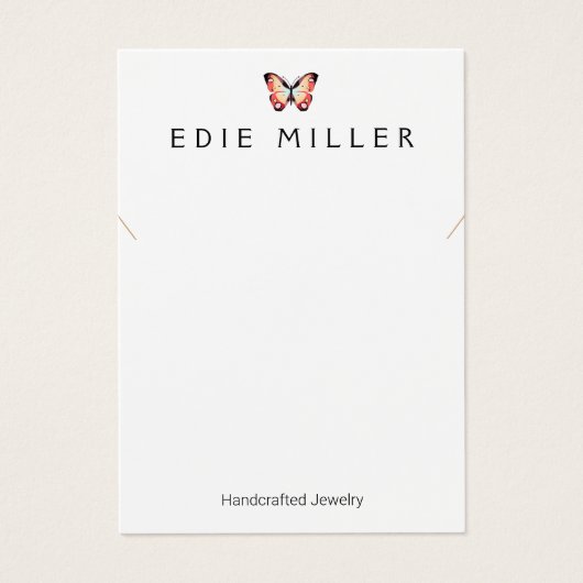 Butterfly Necklace Bracelet Display Card (Vorderseite)