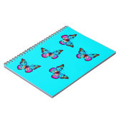 Butterfly Notebook Aqua Blue Notizblock (Linke Seite)