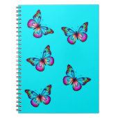 Butterfly Notebook Aqua Blue Notizblock (Vorderseite)