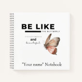 Butterfly-Notebook Notizblock (Vorderseite)