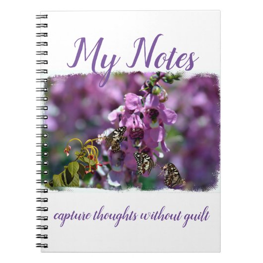 Butterfly-Notebook Notizblock (Vorderseite)