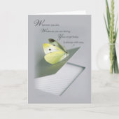 Butterfly Notebook-Säugling-Death-Support Karte (Vorderseite)