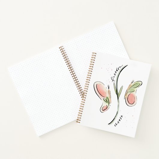 Butterfly-Notebook | Wählen Sie Freiheit Weisheit Notizblock (Innenseite)