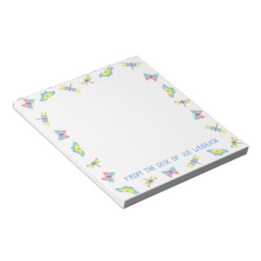 Butterfly Notepad Notizblock (angewinkelt)