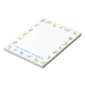 Butterfly Notepad Notizblock (Rotiert)