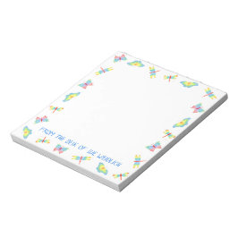 Butterfly Notepad Notizblock