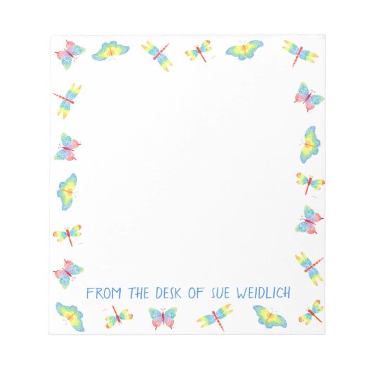 Butterfly Notepad Notizblock (Vorderseite)