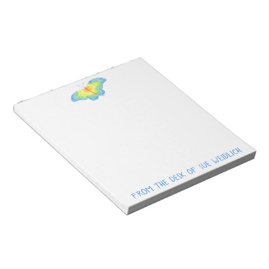 Butterfly Notepad Notizblock (angewinkelt)