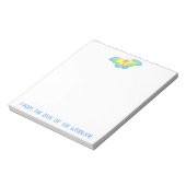 Butterfly Notepad Notizblock (Rotiert)