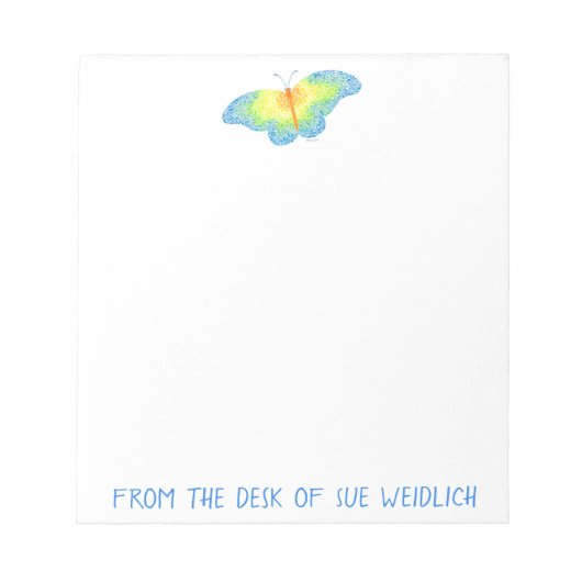 Butterfly Notepad Notizblock (Vorderseite)