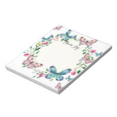 Butterfly Notepad Notizblock (Rotiert)