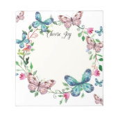 Butterfly Notepad Notizblock (Vorderseite)