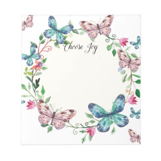 Butterfly Notepad Notizblock