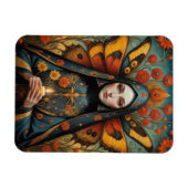 Butterfly Nun Holding Candle Magnet (Horizontal)