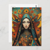 Butterfly Nun Postkarte (Vorne/Hinten)