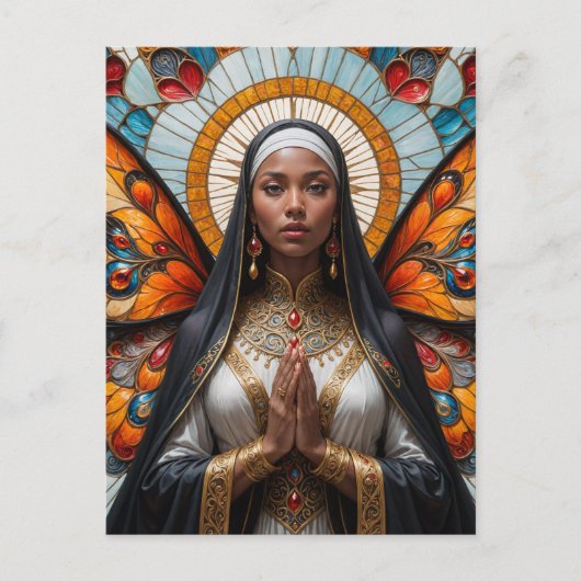 Butterfly Nun Postkarte (Vorderseite)