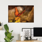 Butterfly - Nur ein bisschen Orange Poster (Heimbüro)