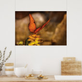 Butterfly - Nur ein bisschen Orange Poster (Küche)