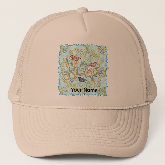 Butterfly Nurse hat Truckerkappe (Vorderseite)