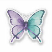 Butterfly of Hope – Suicide Prevention  Aufkleber (Vorderseite)