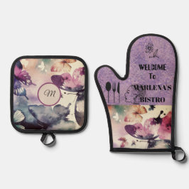 Butterfly Ofenhandschuh & Topflappen-Set