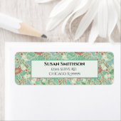 Butterfly Old Key Daisy Steampunk Rücksendeadresse (Insitu)