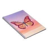 Butterfly Ombre Sunset Tones Journal Notizblock (Rechte Seite)