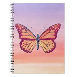 Butterfly Ombre Sunset Tones Journal Notizblock