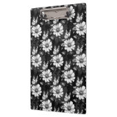 Butterfly On Blume Design - Schwarz Klemmbrett (Links)