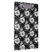 Butterfly On Blume Design - Schwarz Klemmbrett (Rechts)