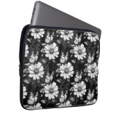 Butterfly On Blume Design - Schwarz Laptopschutzhülle (Vorne Rechts)