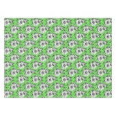 Butterfly On Blume Muster Green Design Tischdecke (Vorderseite (Horizontal))