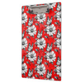 Butterfly On Blume Muster Red Design Klemmbrett (Links)
