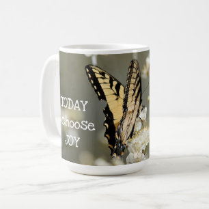 Butterfly on Floral: Heute wähle ich Joffee Tasse