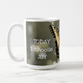 Butterfly on Floral: Heute wähle ich Joffee Tasse (Links)