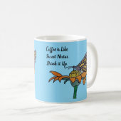 Butterfly on Flower- Coffee Like Sweet Nectar Kaffeetasse (VorderseiteRechts)