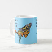 Butterfly on Flower- Coffee Like Sweet Nectar Kaffeetasse (Vorderseite Links)