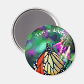 Butterfly On Flower Nature Art Personalized Magnet (Vorderseite/Rückseite)