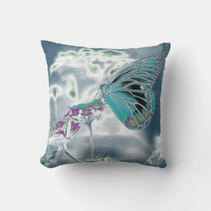 Butterfly on flower - Negative Foto 2 Kissen