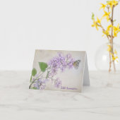 Butterfly On Lilac Butterfly Beileid Vielen Dank Karte (Gelbe Blume)