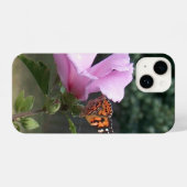 Butterfly on Rose of Sharon iPhone Case Hülle (Rückseite (Horizontal))