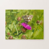 Butterfly On Thistle Jigsaw Puzzle (Horizontal)