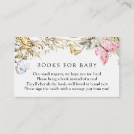 Butterfly on Way Books for Baby Enclosure Begleitkarte