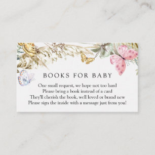 Butterfly on Way Books for Baby Enclosure Begleitkarte