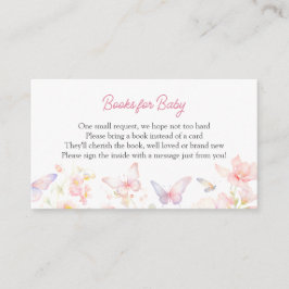 Butterfly on Way Books for Baby Enclosure Card Begleitkarte